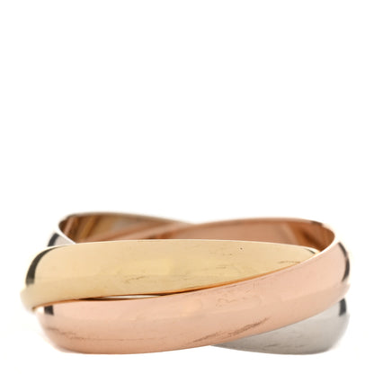 Cartier 18K Pink Yellow White Gold Classic Les Must De Cartier Trinity Ring 50 5.25 3 of 4