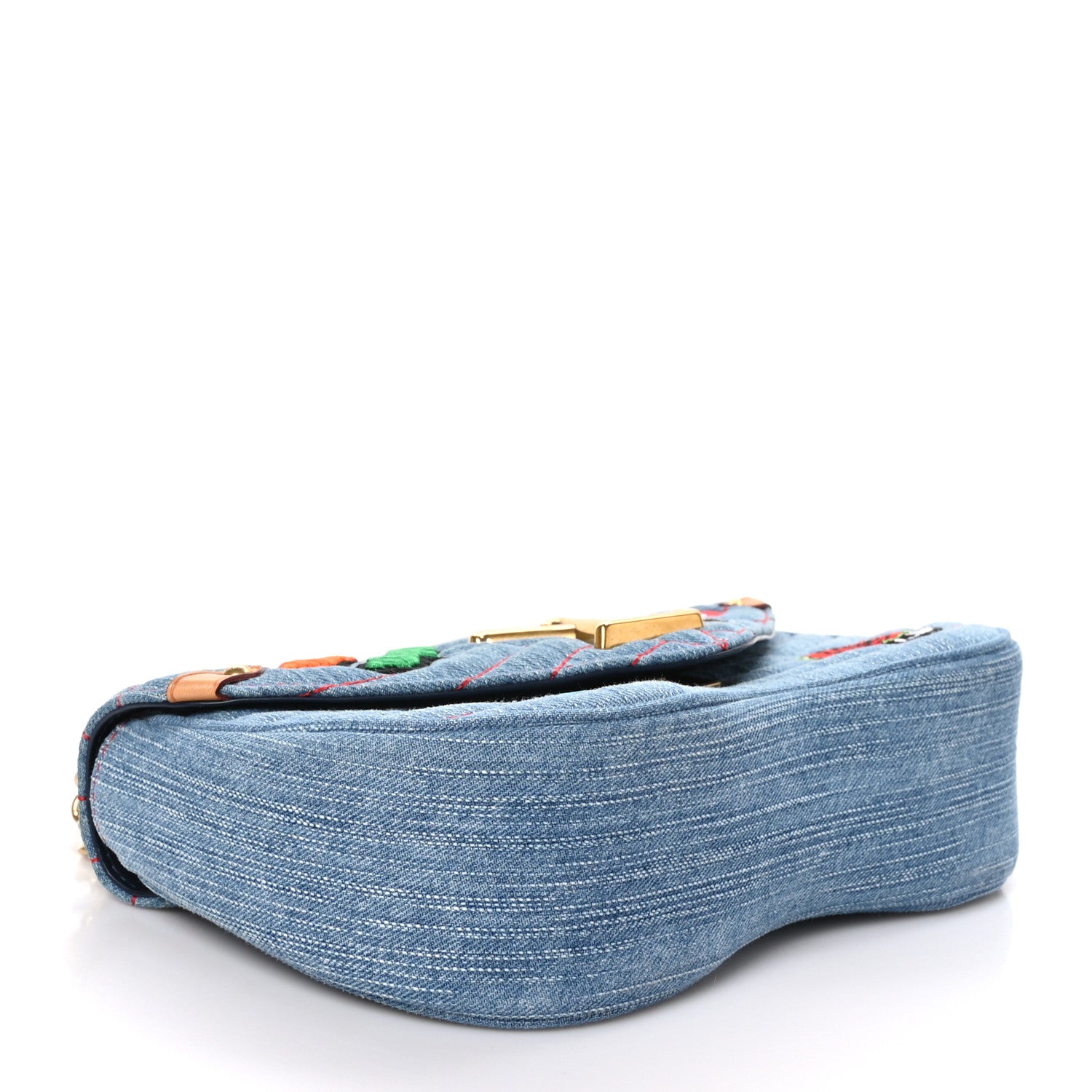 Louis Vuitton Denim New Wave Chain MM Blue 4 of 9