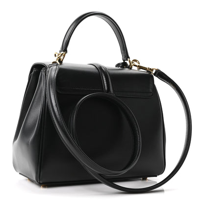 Celine Satinated Calfskin Small 16 Top Handle Bag Black 3 of 12