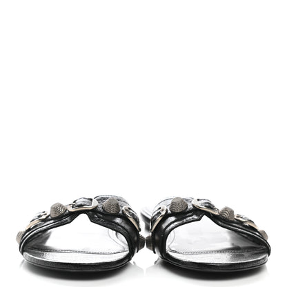 Balenciaga Agneau Arena Cagole Flat Slide Sandals 39 Black 2 of 8