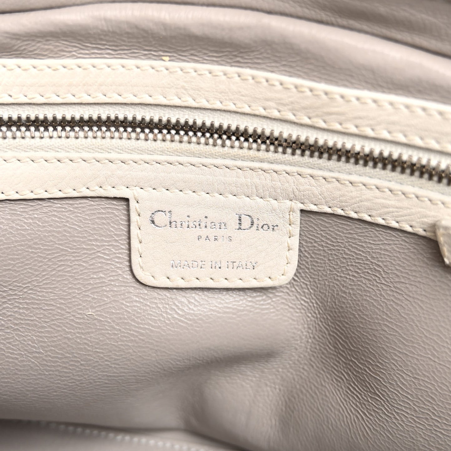 Calfskin My Dior Satchel White