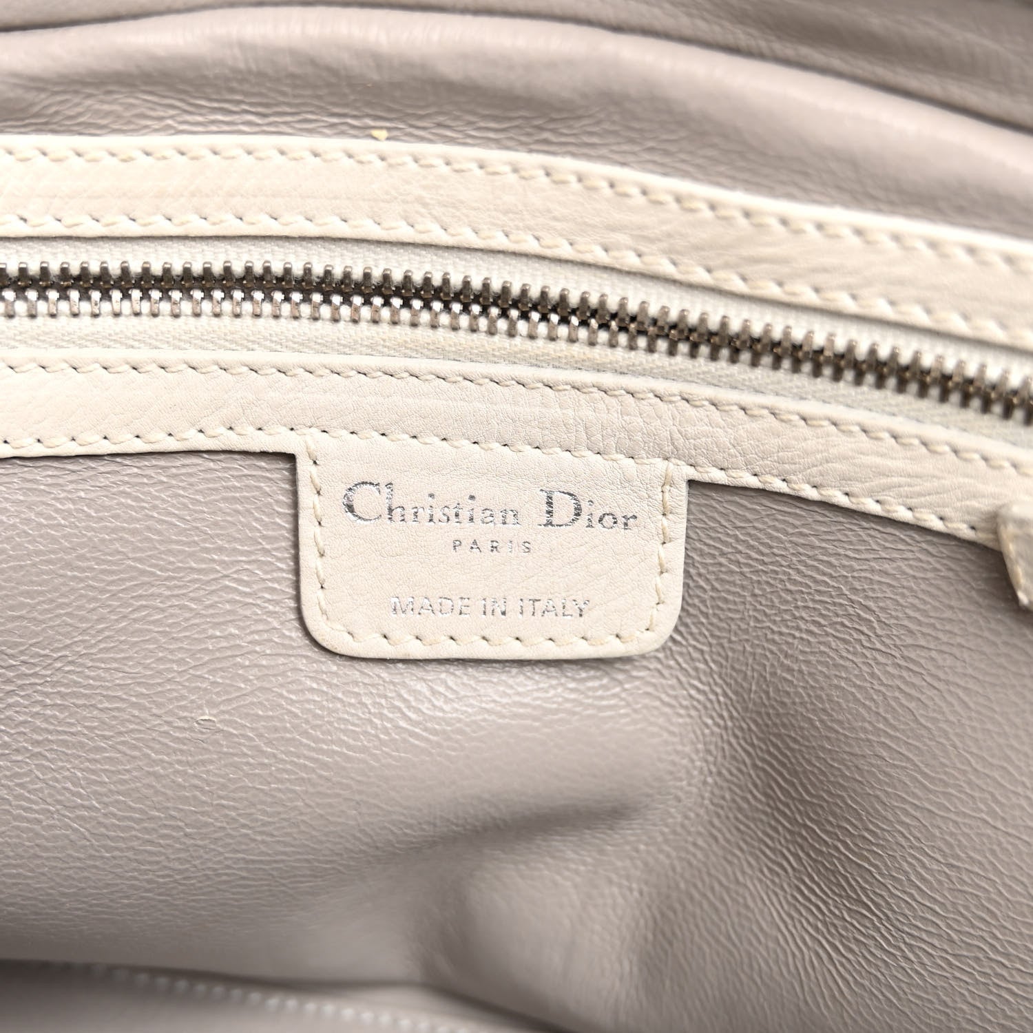 Christian Dior Calfskin My Dior Satchel White 6 of 13