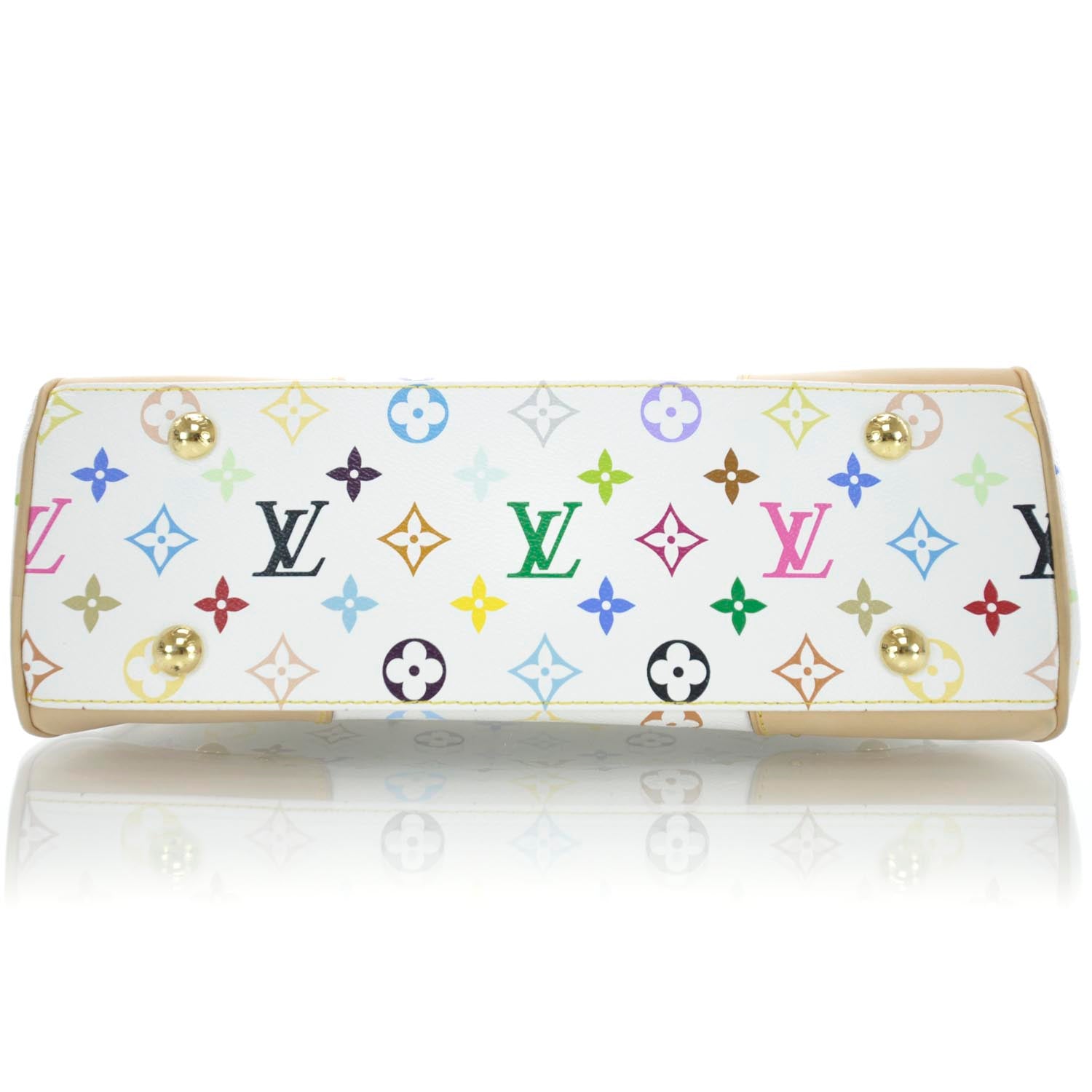 Louis Vuitton Monogram Multicolor Beverly MM White 6 of 9