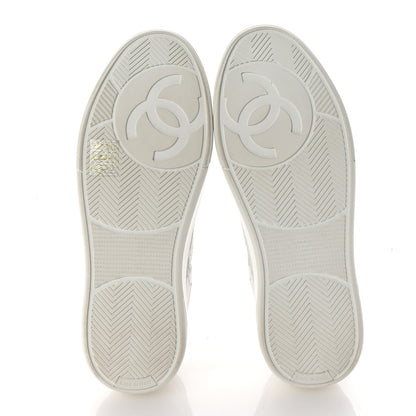 Chanel Calfskin CC Womens Sneakers 36 White 6 of 10