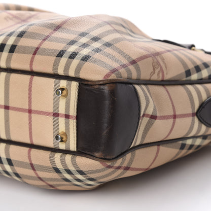 Burberry Haymarket Check Shoulder Bag Chocolate 7 of 12