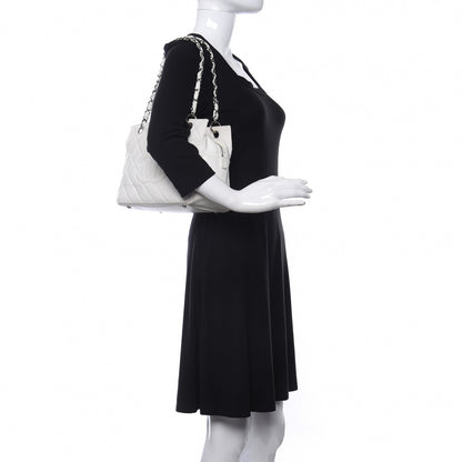 Chanel Caviar Quilted Petit Timeless Tote PTT White 2 of 22