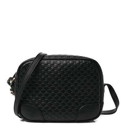 Gucci Microguccissima Mini Bree Messenger Bag Black 1 of 9
