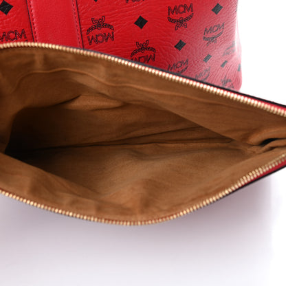 MCM Visetos Large Liz Reversible Shopper Tote Ruby Red 9 of 15