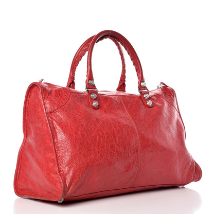 Balenciaga Agneau Giant 12 Silver Hardware Work Rouge Cardinal 3 of 20
