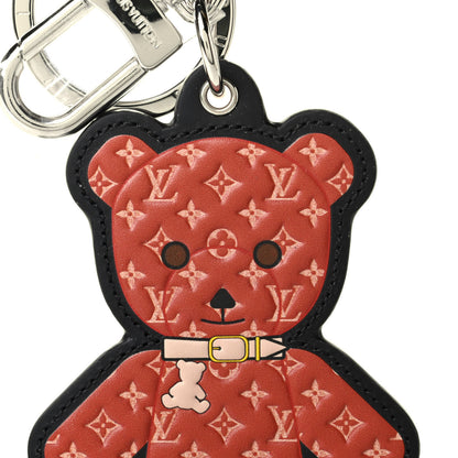 Louis Vuitton Monogram Teddy Bear Bag Charm Key Holder Brown 2 of 4