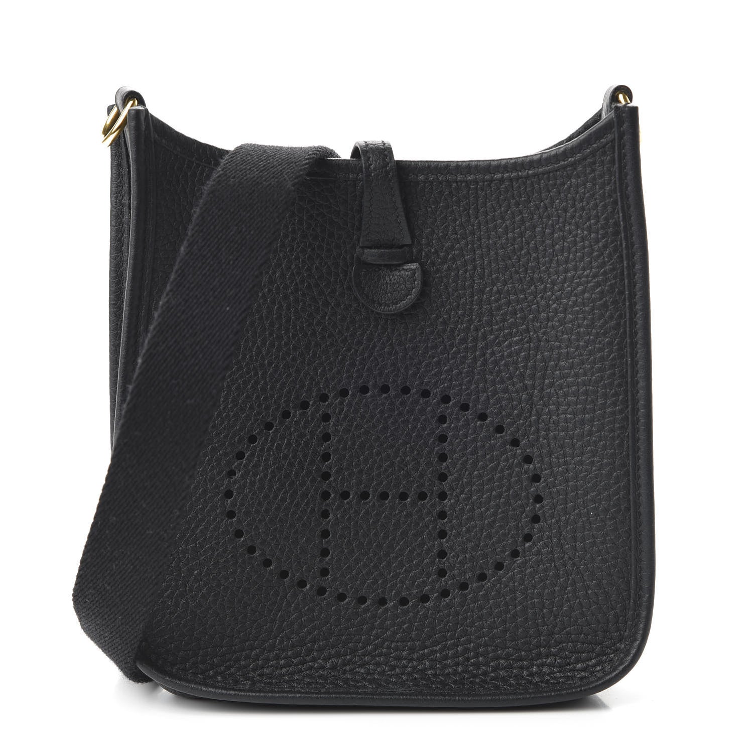 Hermes Taurillon Clemence Evelyne TPM Black 1 of 9