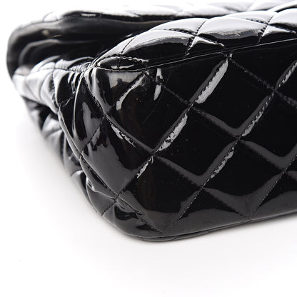 Chanel Patent Quilted Jumbo Double Flap Black 10 of 18