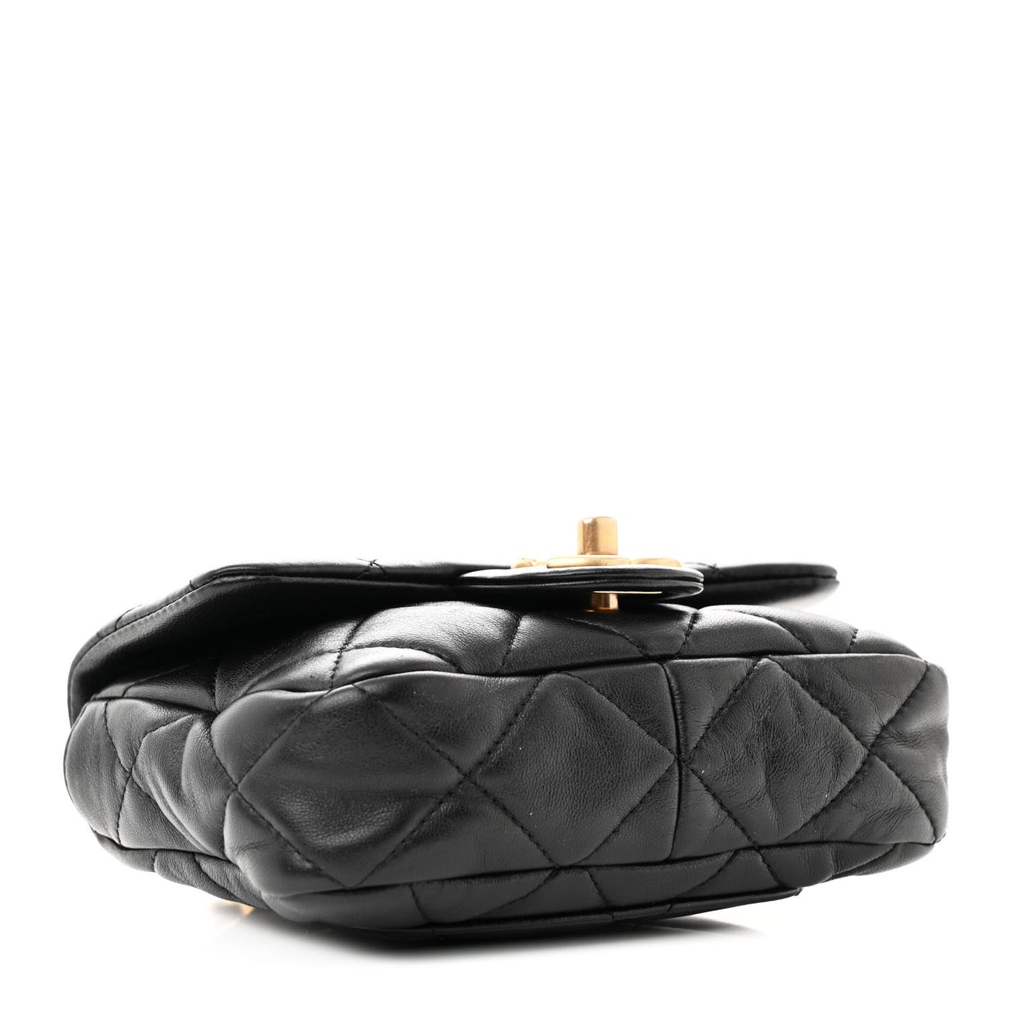 Lambskin Quilted Mini CC Funky Town Flap Black