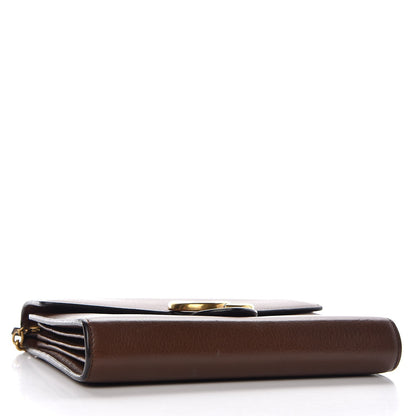 Gucci Cellarius Calfskin GG Marmont Chain Wallet Nut Brown 4 of 11