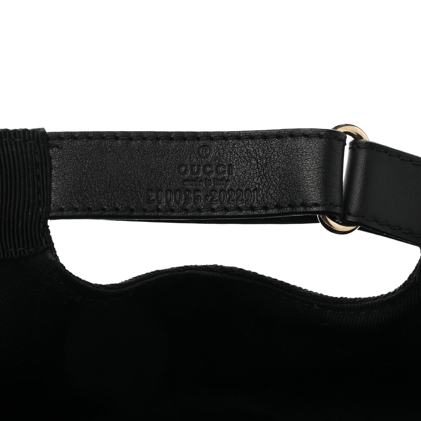 Monogram Web Baseball Hat L Black