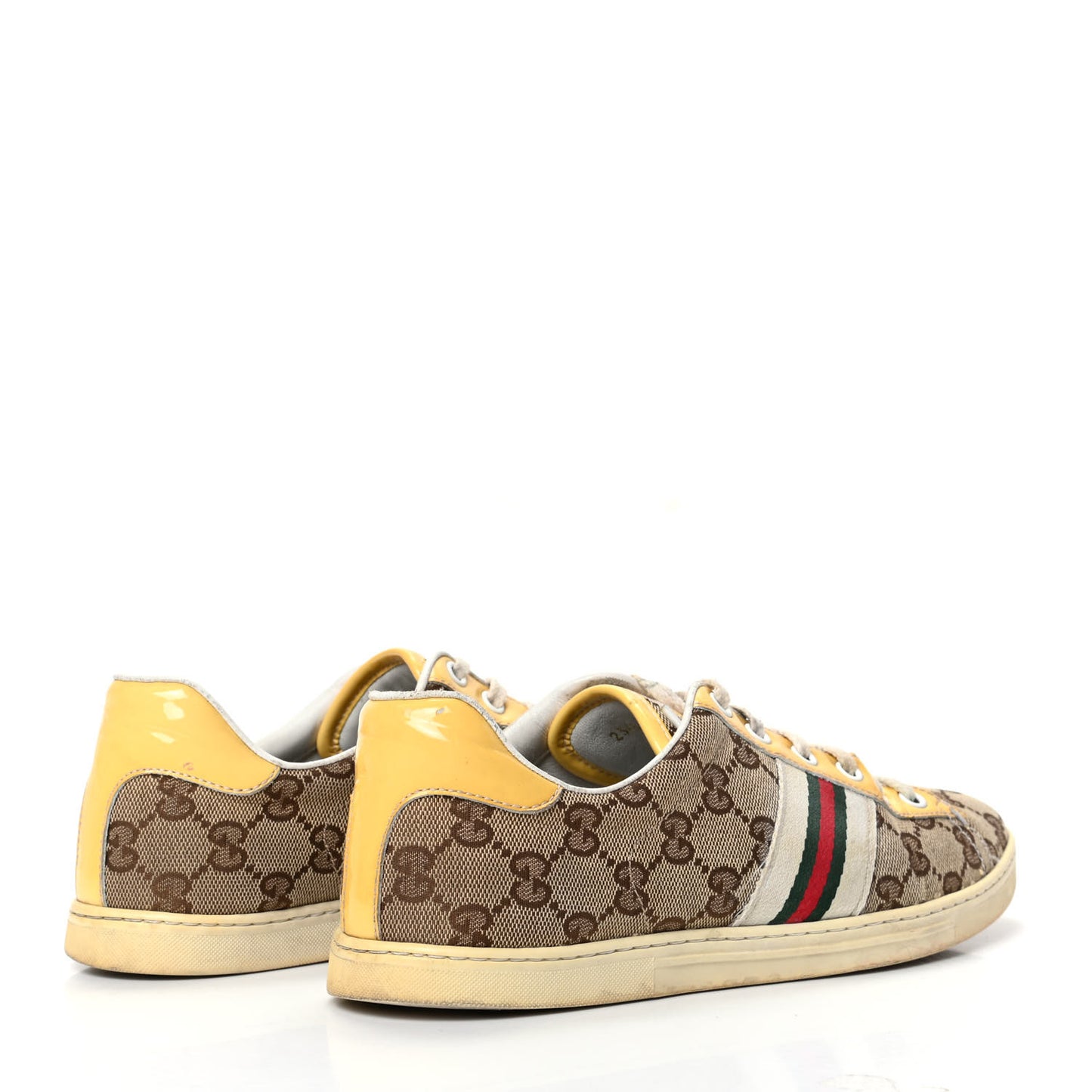 Monogram Web Sneakers 38 Yellow