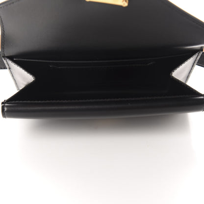 Burberry Smooth Calfskin Quilted Check TB Envelope Belt Bag Black 5 of 12