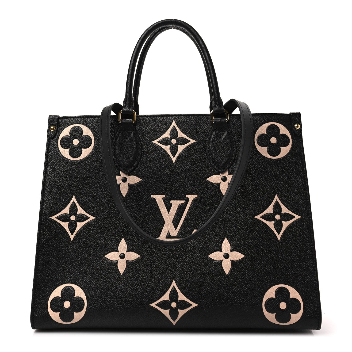 Louis Vuitton Empreinte Monogram Giant Onthego MM Black Beige 1 of 7