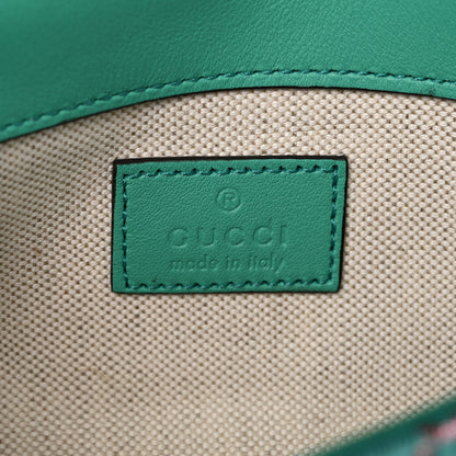 Gucci Canvas Lame GG Monogram Super Mini GG Marmont Shoulder Bag Turquoise Multicolor 6 of 10