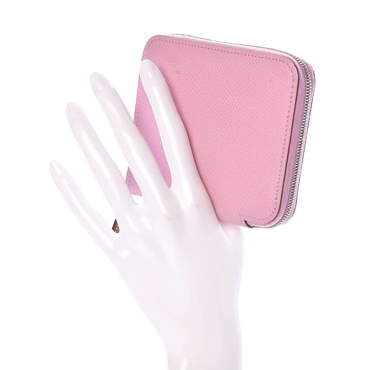 Hermes Epsom Silk'in Compact Wallet Mauve Sylvestre 2 of 8