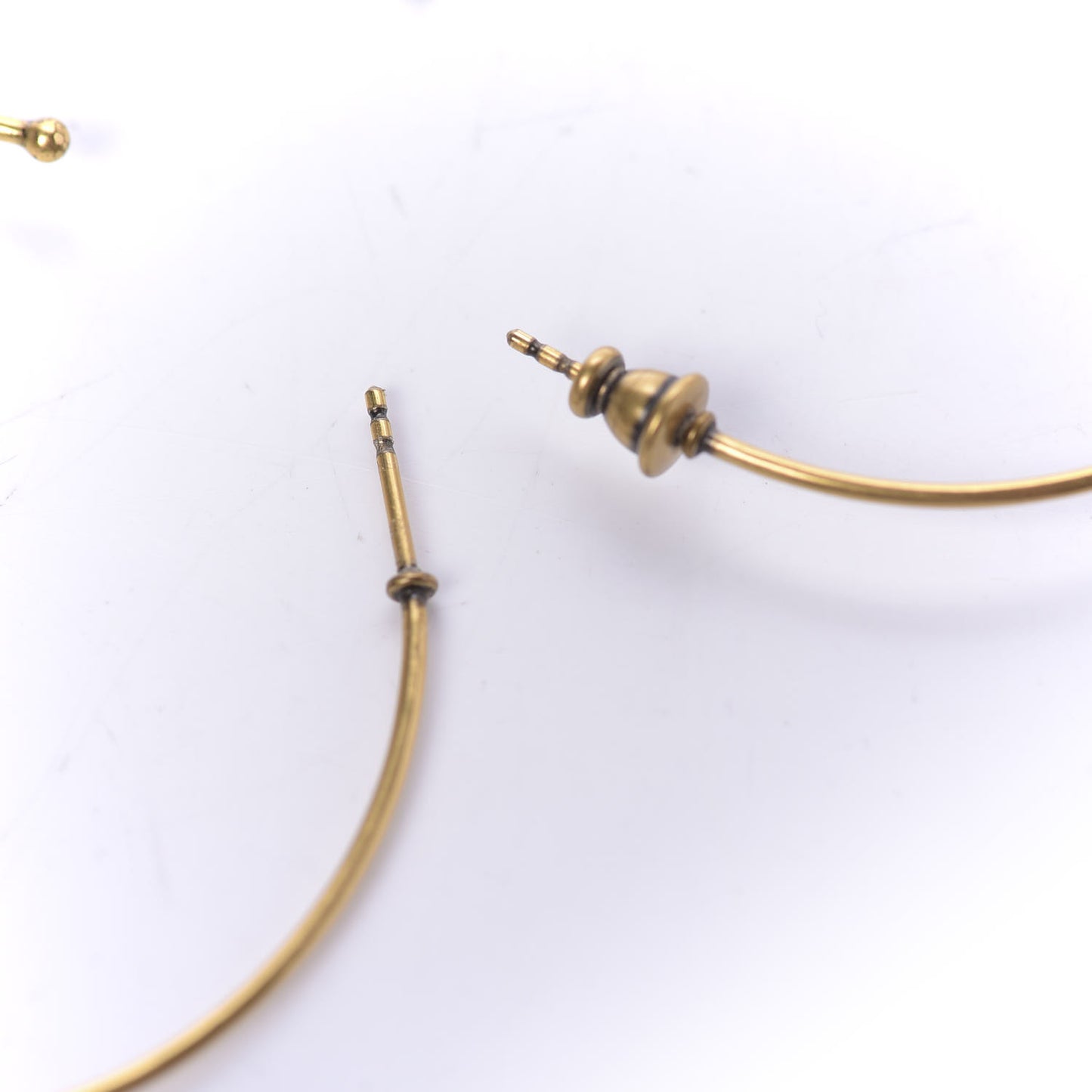 Metal J'Adior Hoop Earrings Aged Gold