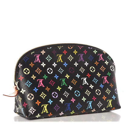 Louis Vuitton Monogram Multicolor Cosmetic Pouch Black Grenade 3 of 7