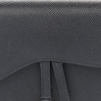 Christian Dior Grained Calfskin Saddle Belt Bag Black 8 of 13
