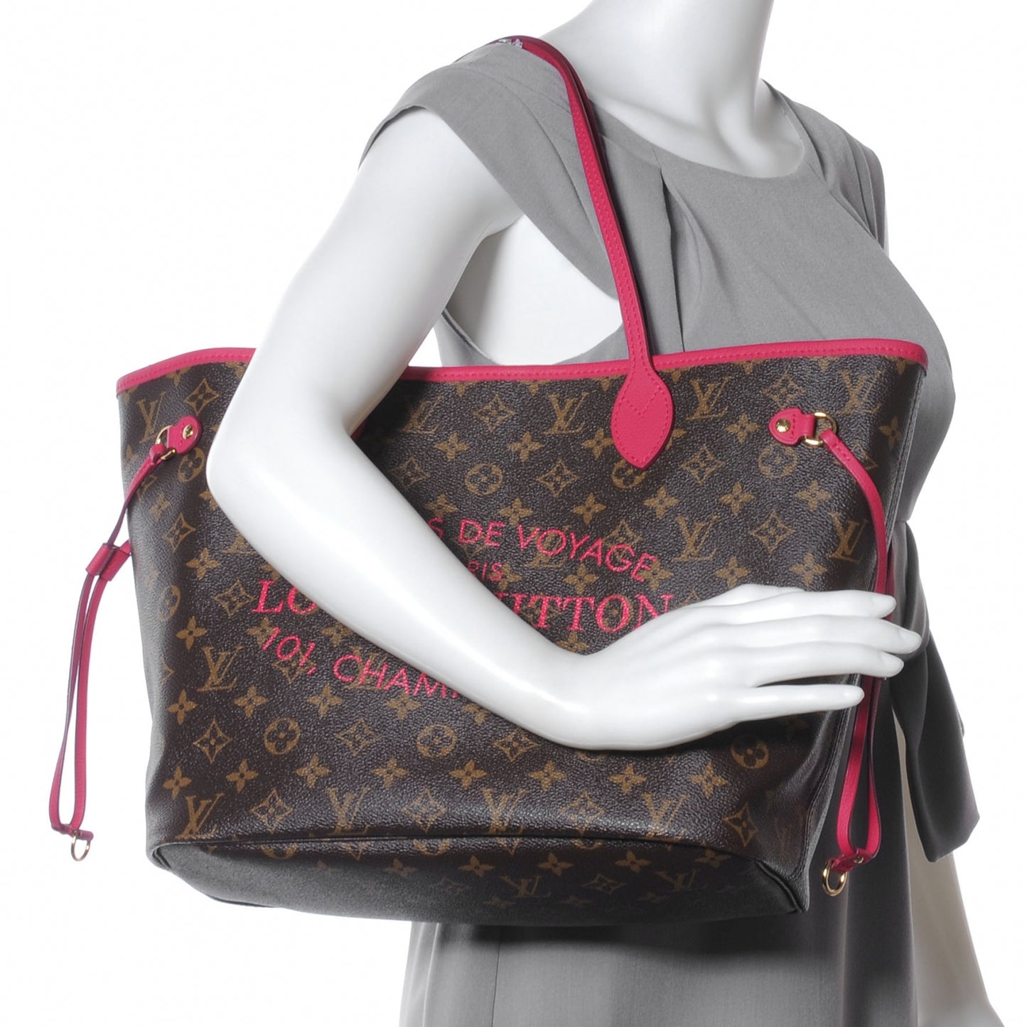 Monogram Articles de Voyage Ikat Neverfull GM Rose Indien