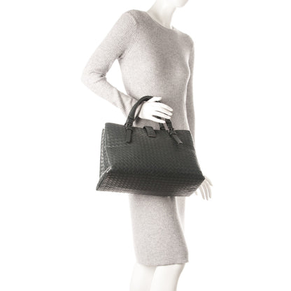 Bottega Veneta Nappa Intrecciato Medium Roma Tote Charcoal 2 of 8