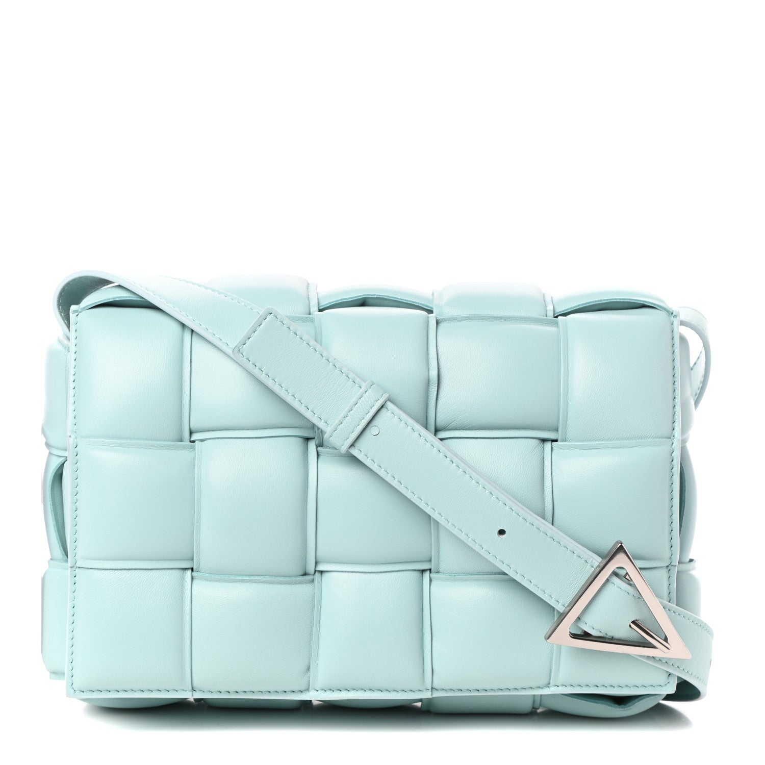 Bottega Veneta Nappa Maxi Intreccio Padded Cassette Crossbody Bag Ice 1 of 8