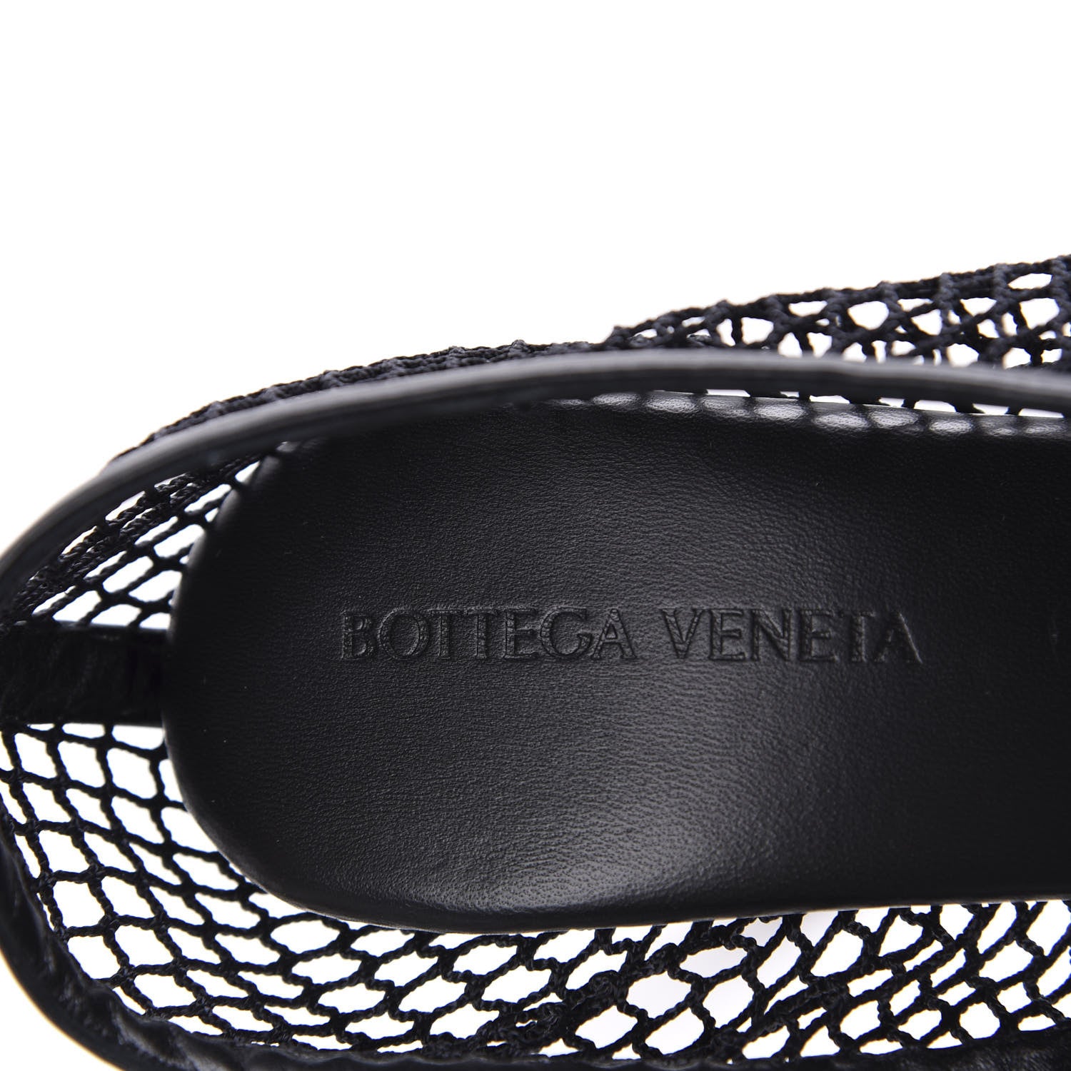 Bottega Veneta Mesh Nappa Chunky Chain Sandals 38 Black 7 of 9