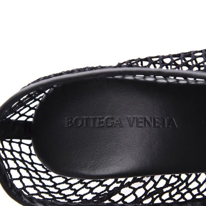 Bottega Veneta Mesh Nappa Chunky Chain Sandals 38 Black 7 of 9