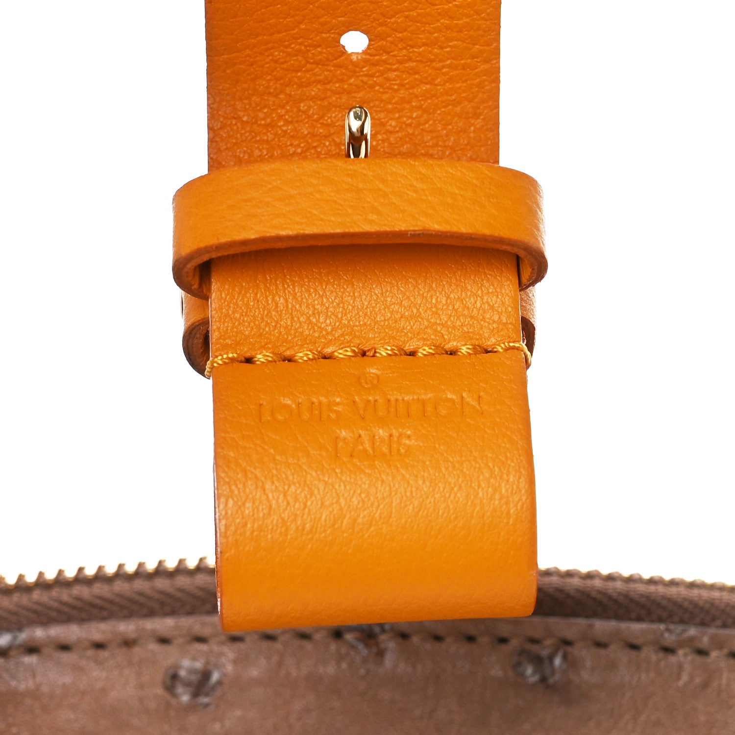 Louis Vuitton Monogram Ostrich Lizard Majestueux PM Yellow 8 of 14
