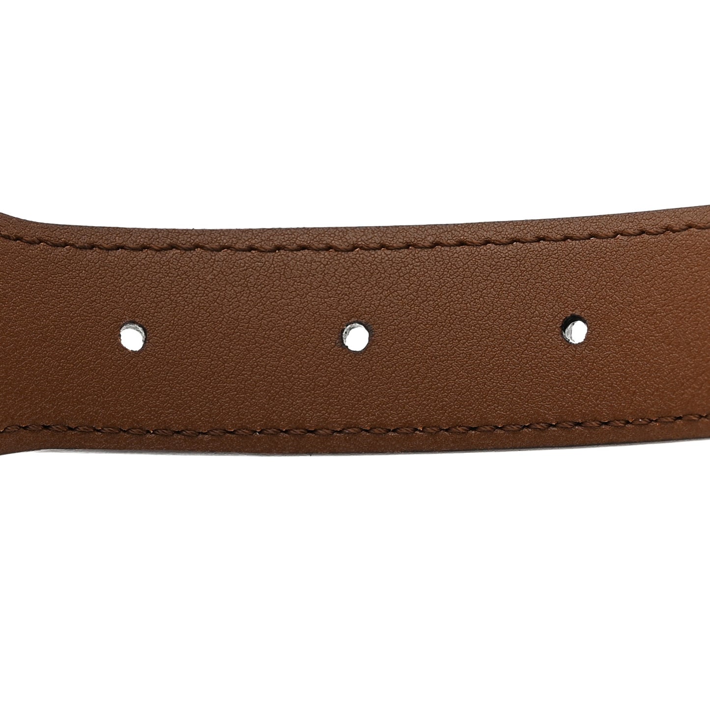 Efesto Leather Horsebit 25mm Belt 80 32 Brown Sugar