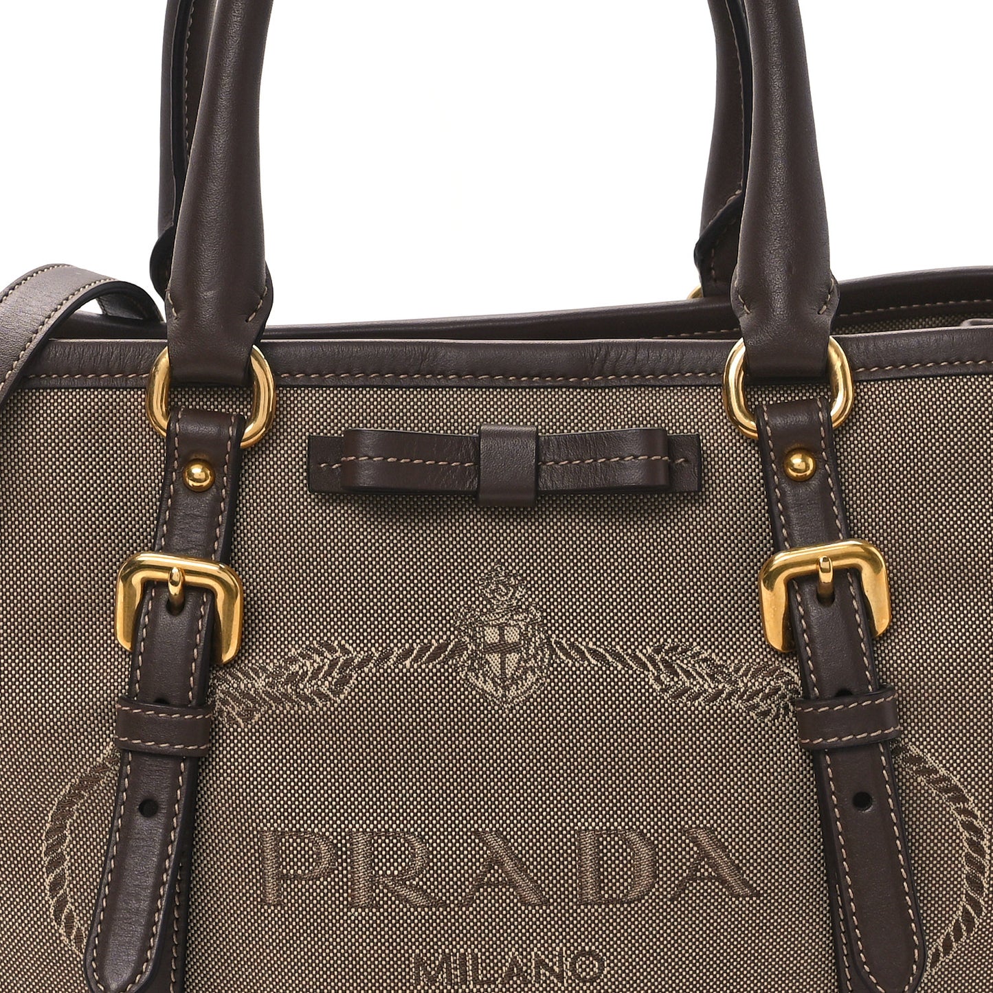 Jacquard Logo Tote Corda Bruciato
