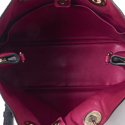 Christian Dior Smooth Calfskin Large Diorissimo Tote Black Rose Indien 7 of 11