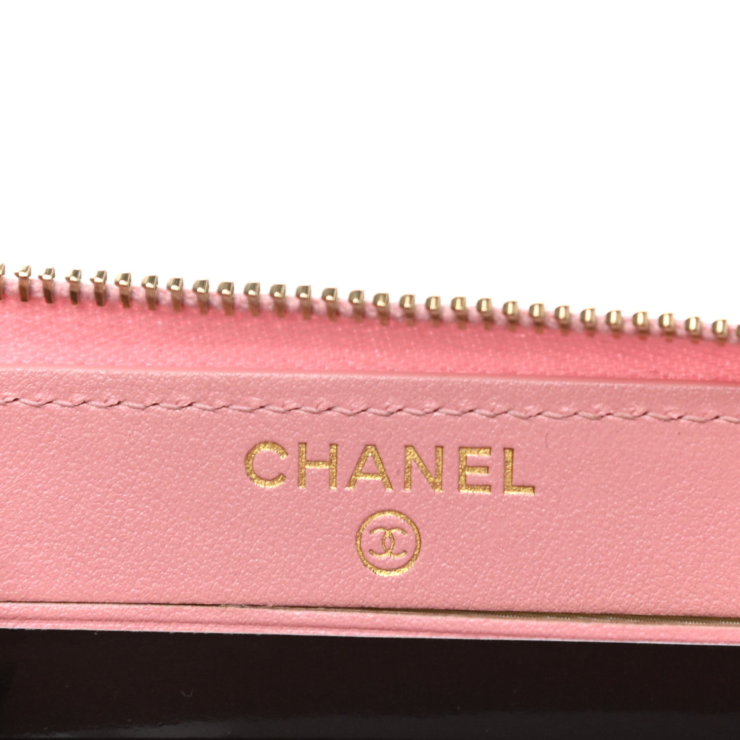 Chanel Iridescent Caviar Quilted Medium Zip Around Wallet Pink 6 of 9