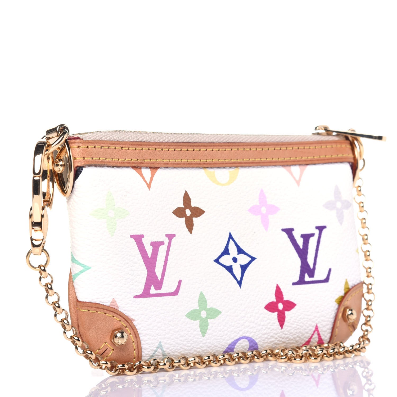 Louis Vuitton Monogram Multicolor Pochette Milla PM White 3 of 15