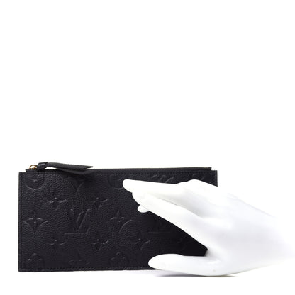 Louis Vuitton Empreinte Felicie Chain Wallet Zippered Insert Black 2 of 8