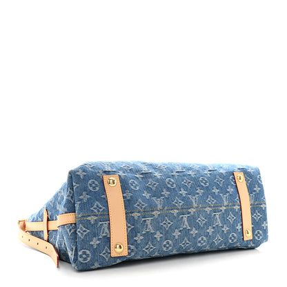 Louis Vuitton LOUIS VUITTON Monogram Denim CarryAll MM Blue 5 of 11