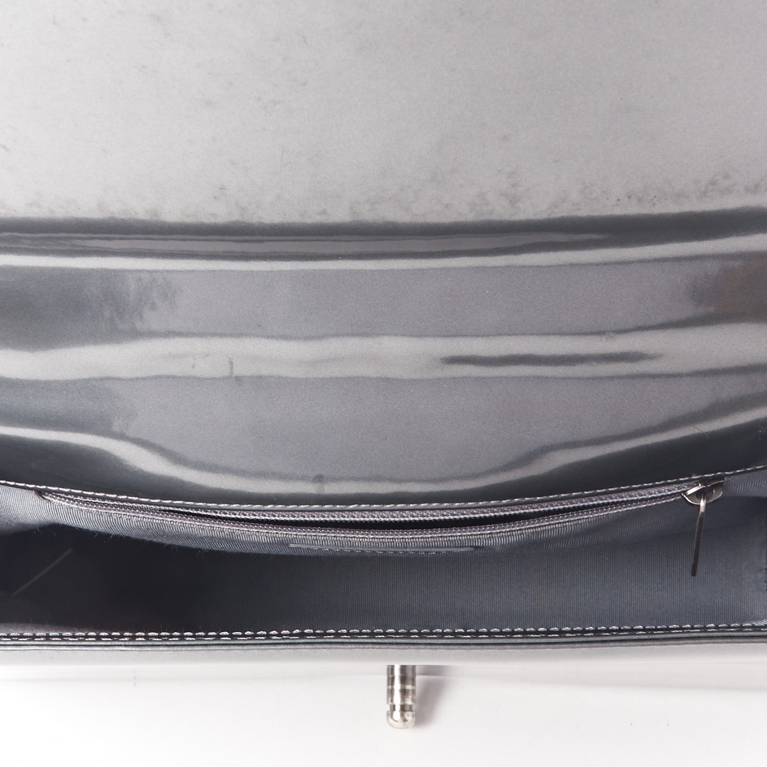 Chanel Glazed Calfskin Large Boy Flap Grey 4 of 13