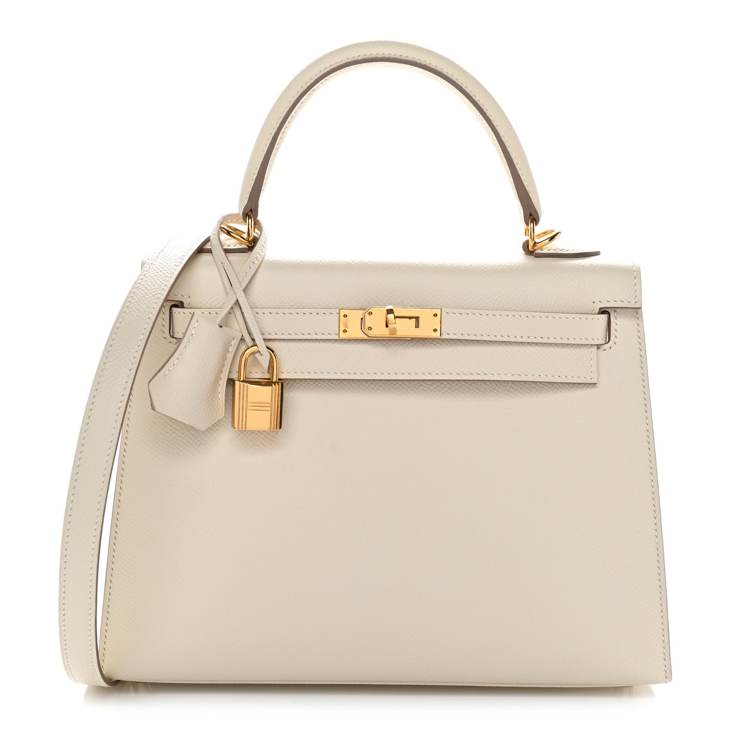 Hermes Epsom Kelly Sellier 25 Craie 1 of 11