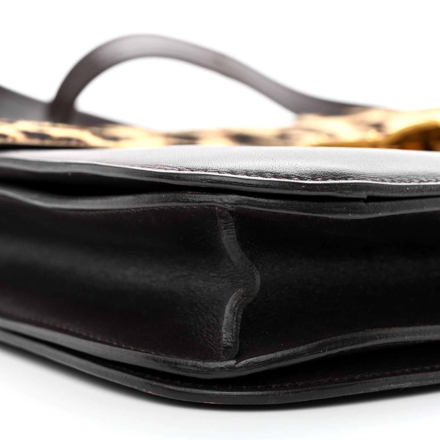Smooth Calfskin Large Classic Box Flap Bag Black