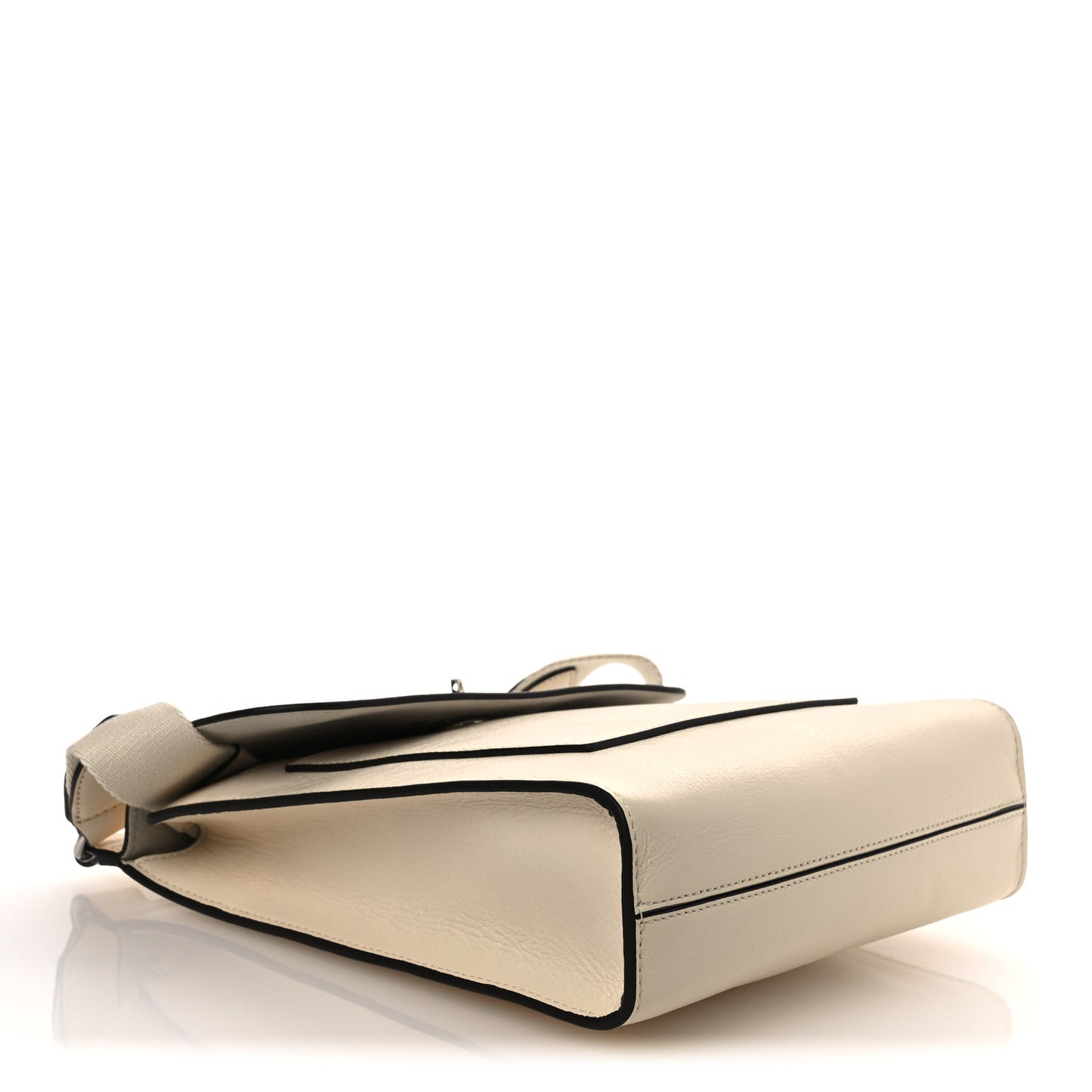 Grain Calfskin Small New Antony Messenger Crossbody Eggshell