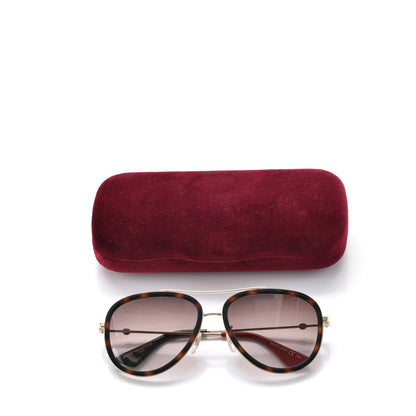 Gucci Aviator Sunglasses GG0062S Tortoise 9 of 9