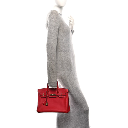 Hermes Epsom Candy Birkin 30 Rouge Casaque Bleu Thalassa 2 of 10