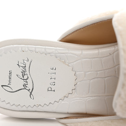 Christian Louboutin Navy Coolito Donna Slippers 36.5 White 8 of 12