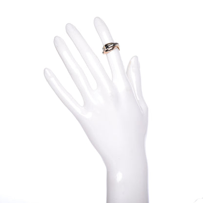 Cartier 18K Pink Yellow White Gold Classic Les Must De Trinity Ring 48 4.5 2 of 5