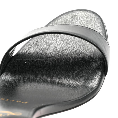 Christian Louboutin Kid Gourmi 100 Sandals 36.5 Black Gold 8 of 8