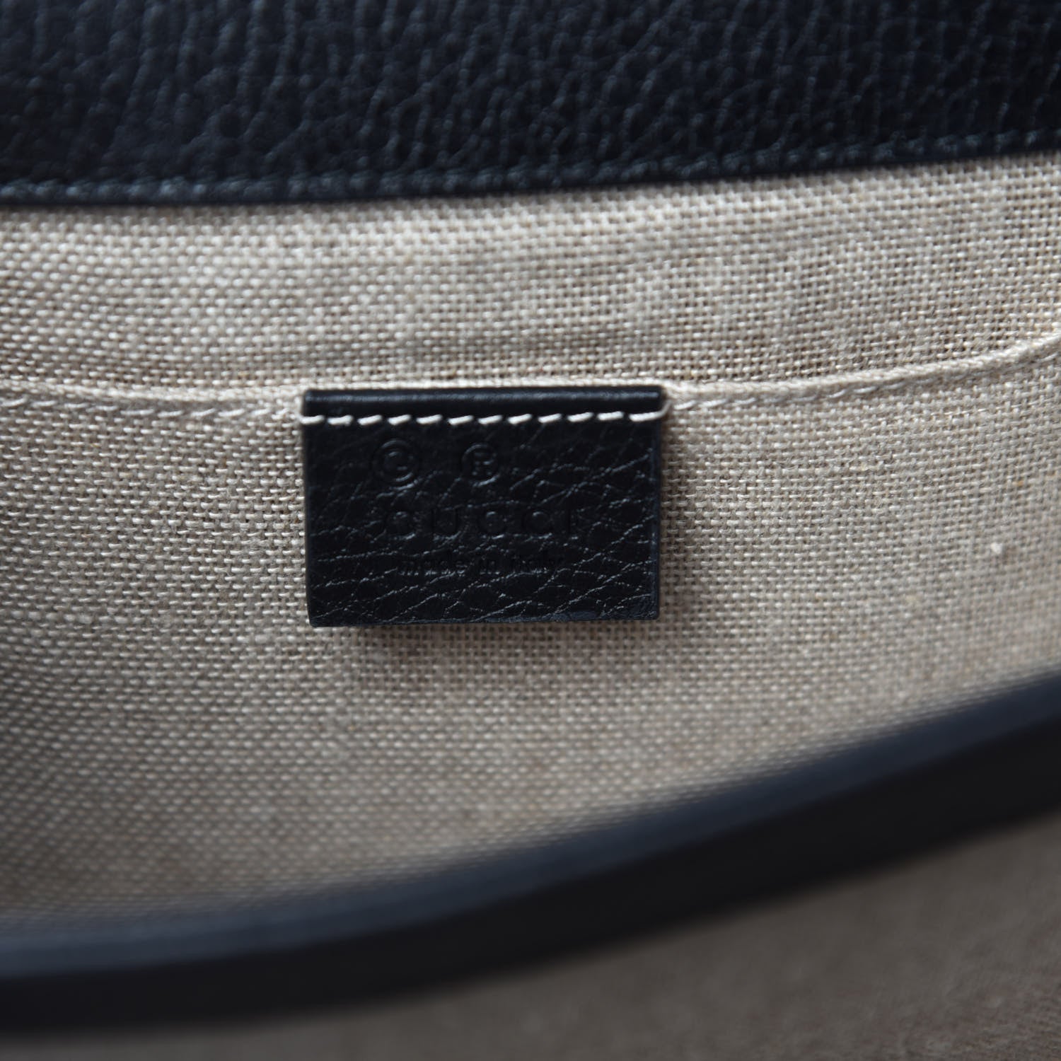 Gucci Dollar Calfskin Small Interlocking G Shoulder Bag Black 10 of 12